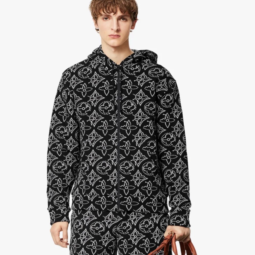 Louis Vuitton NBA STRATEGIC FLOWERS QUILTED HOODIE